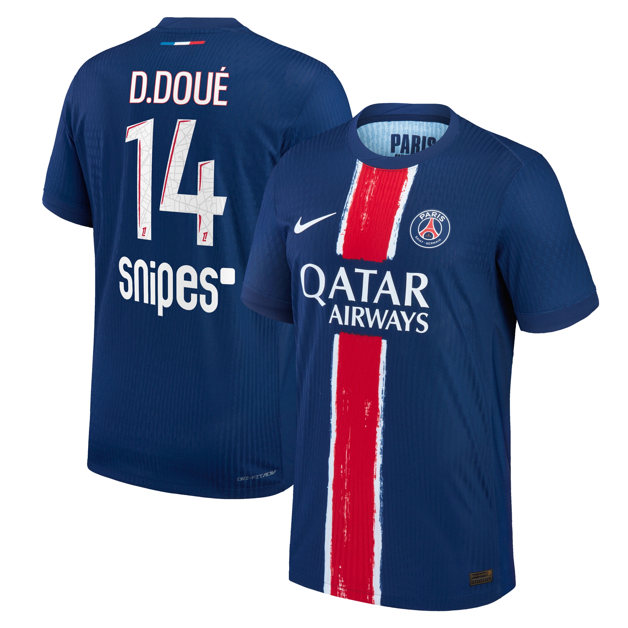 psg nike dri-fit adv home match shirt 2024-25 – kids with d.doue 14 printing Kits Collection | Shop PSG Gear