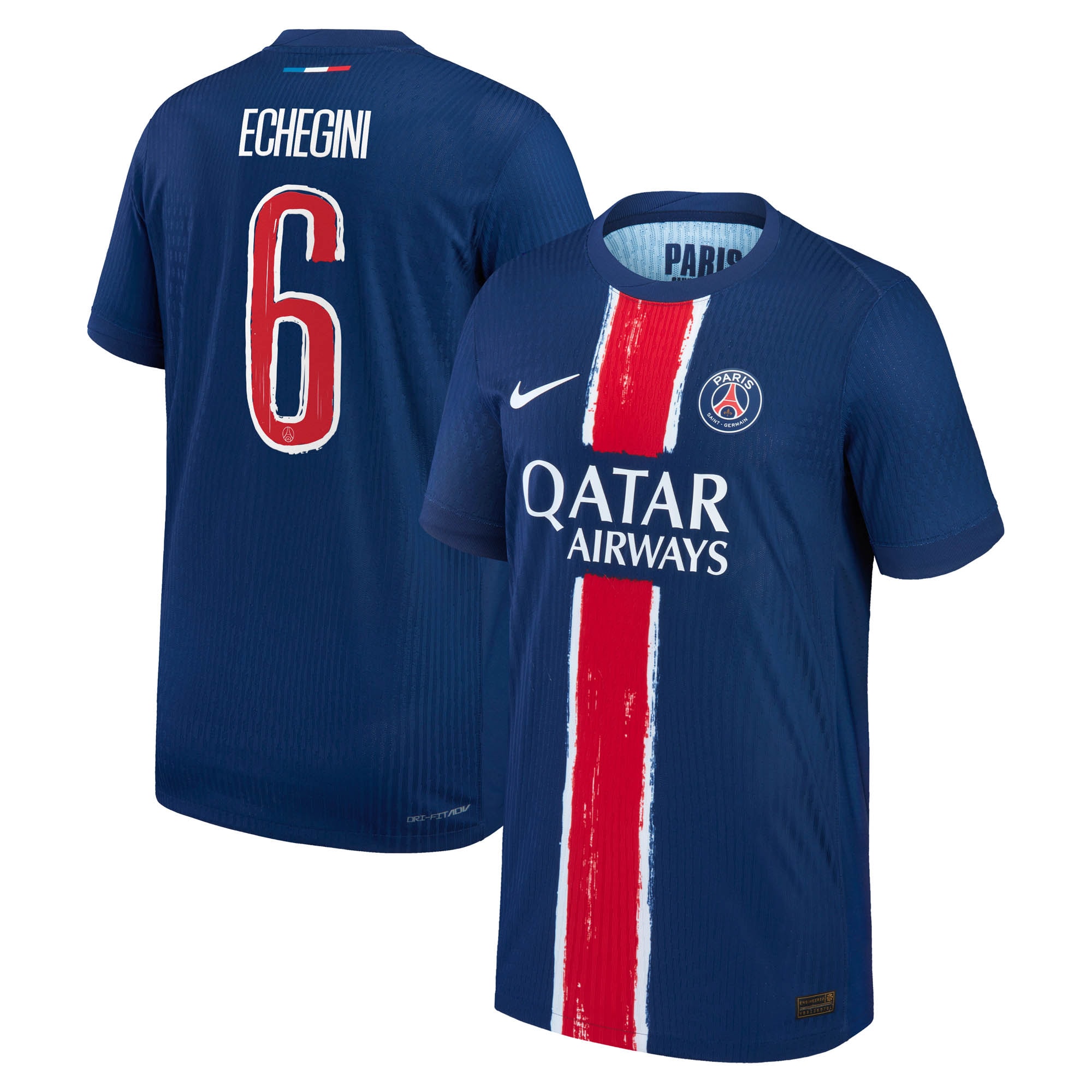 psg nike dri-fit adv home match shirt 2024-25 – kids with echegini 6 printing Kits Collection | Shop PSG Gear