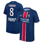 psg nike dri-fit adv home match shirt 2024-25 – kids with fabian 8 printing Kits Collection | Shop PSG Gear