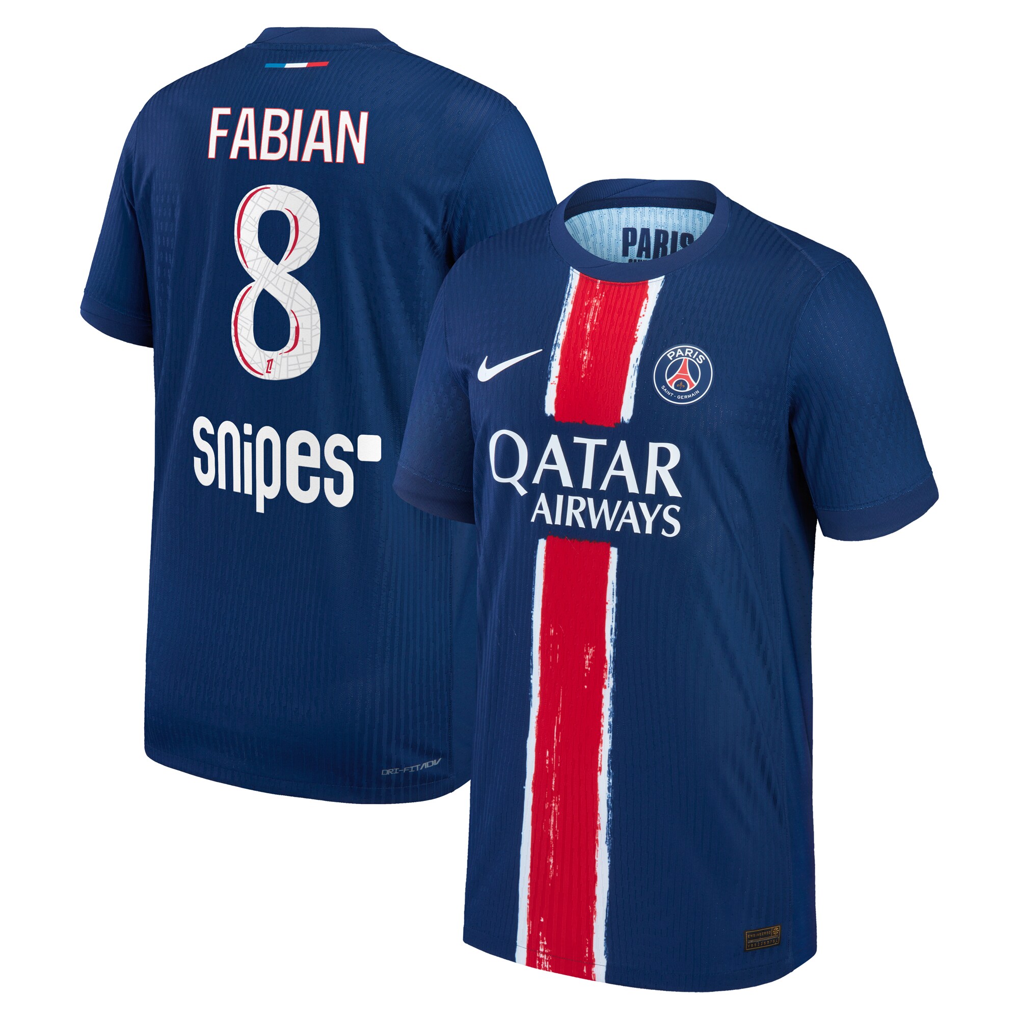 psg nike dri-fit adv home match shirt 2024-25 – kids with fabian 8 printing Kits Collection | Shop PSG Gear
