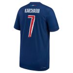 psg nike dri-fit adv home match shirt 2024-25 – kids with karchaoui 7 printing Kits Collection | Shop PSG Gear