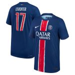psg nike dri-fit adv home match shirt 2024-25 – kids with leuchter 17 printing Kits Collection | Shop PSG Gear