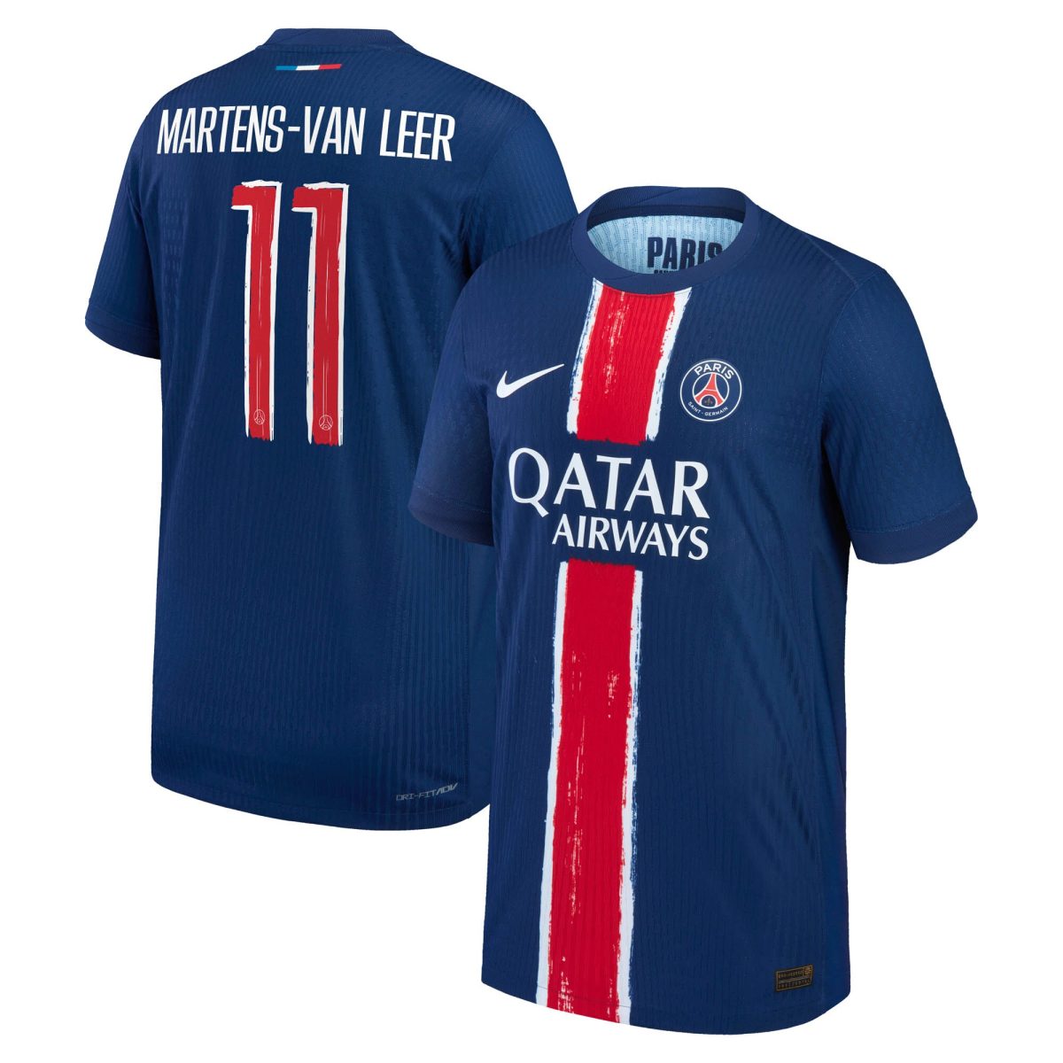psg nike dri-fit adv home match shirt 2024-25 – kids with martens-van leer 11 printing Kits Collection | Shop PSG Gear