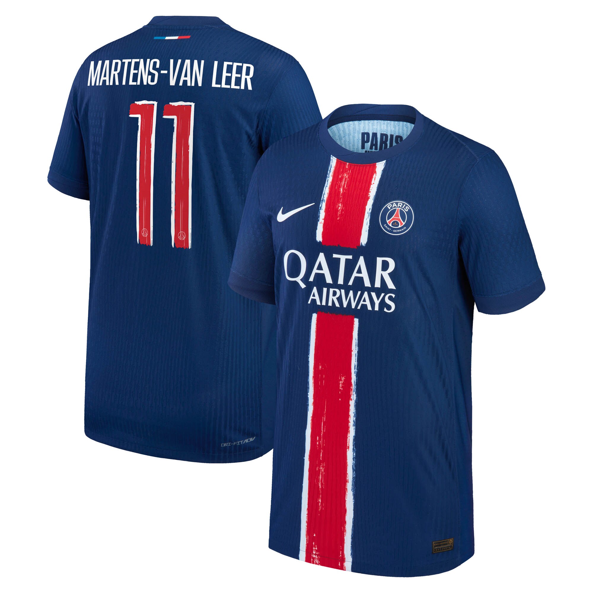 psg nike dri-fit adv home match shirt 2024-25 – kids with martens-van leer 11 printing Kits Collection | Shop PSG Gear