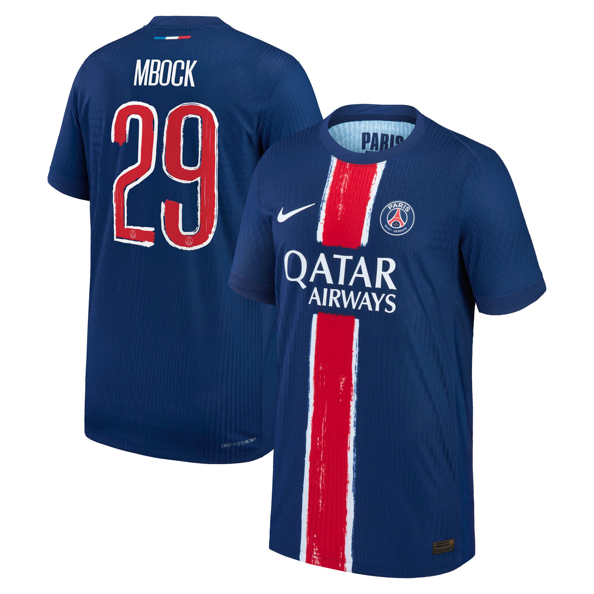 psg nike dri-fit adv home match shirt 2024-25 – kids with mbock 29 printing Kits Collection | Shop PSG Gear
