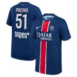 psg nike dri-fit adv home match shirt 2024-25 – kids with pacho 51 printing Kits Collection | Shop PSG Gear