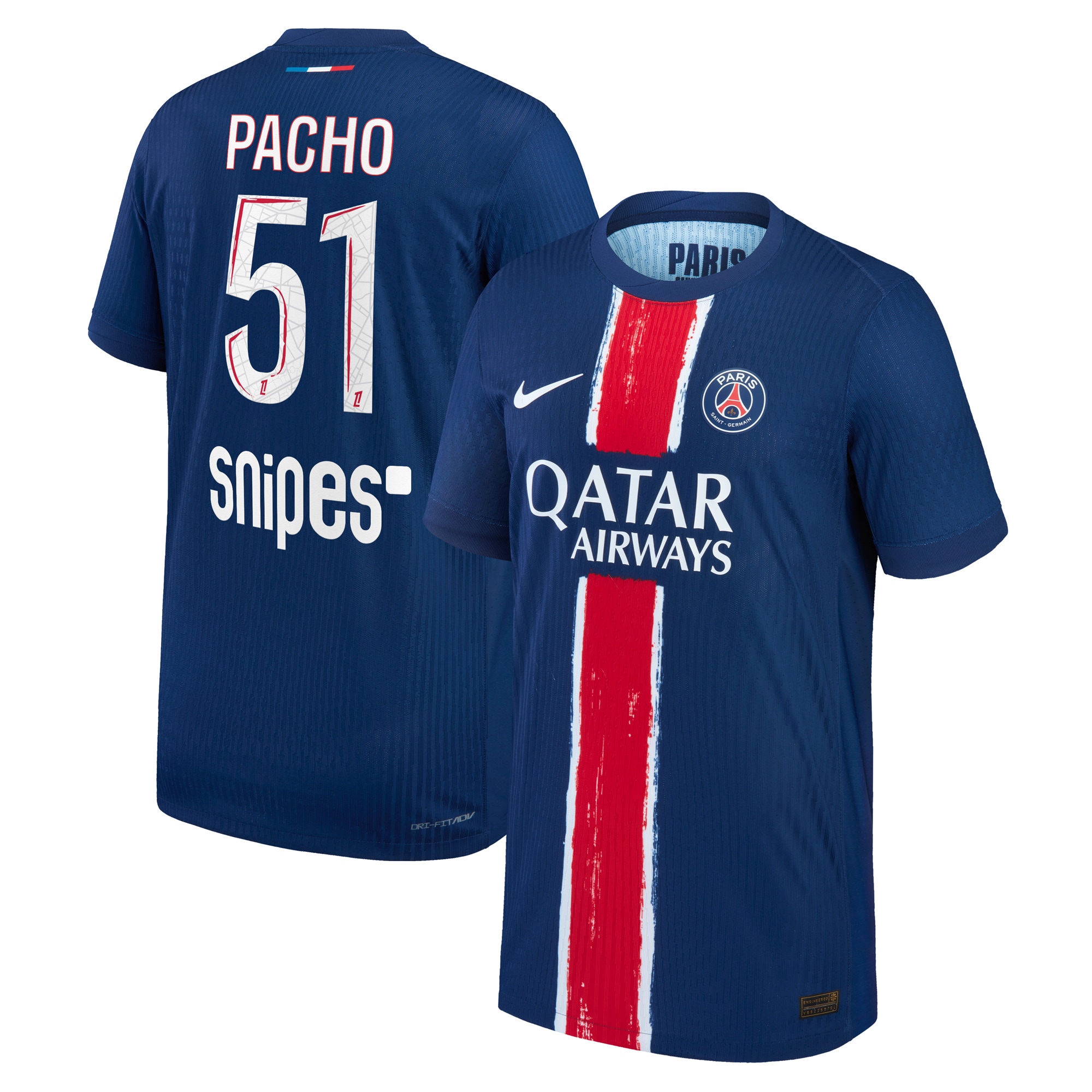 psg nike dri-fit adv home match shirt 2024-25 – kids with pacho 51 printing Kits Collection | Shop PSG Gear