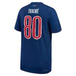 psg nike dri-fit adv home match shirt 2024-25 – kids with traore 80 printing Kits Collection | Shop PSG Gear