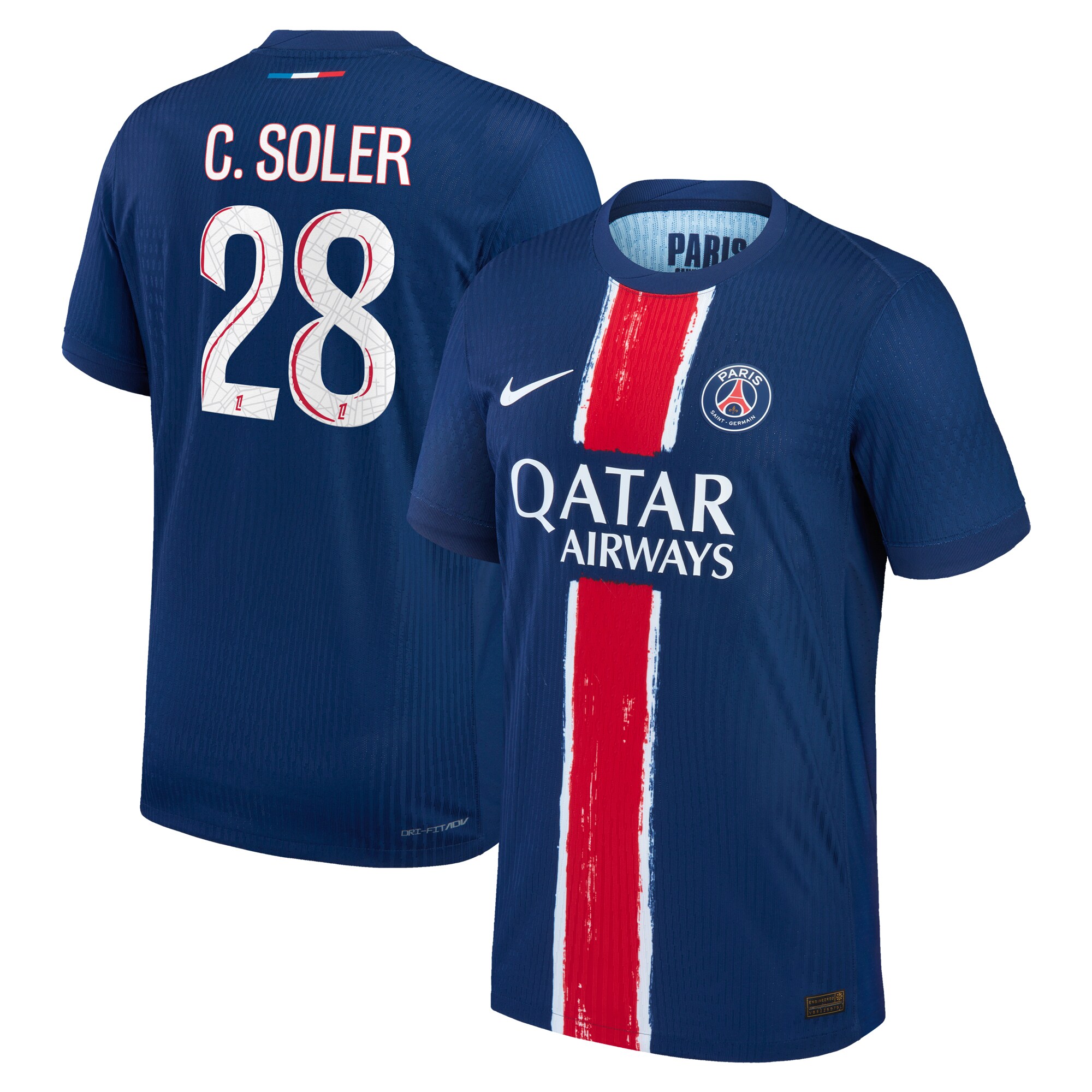 psg nike dri-fit adv home match shirt 2024-25 with c. soler 28 printing Kits Collection | Shop PSG Gear