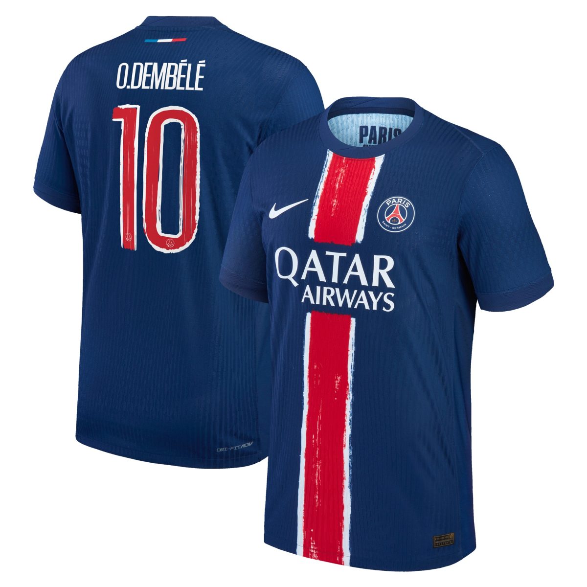 psg nike dri-fit adv home match shirt 2024-25 with cup printing o.dembele 10 Kits Collection | Shop PSG Gear
