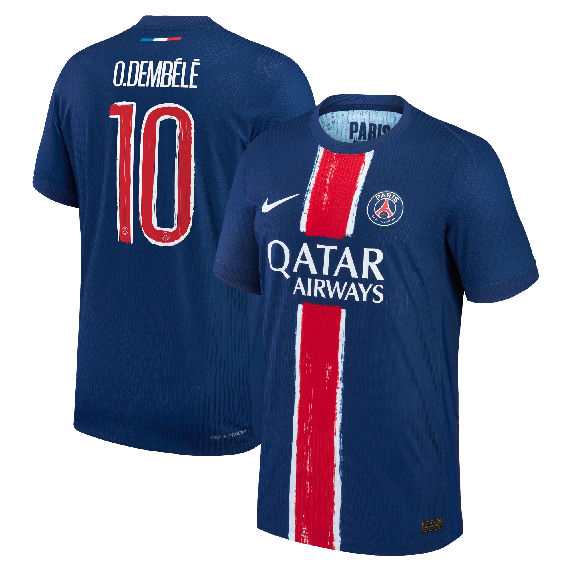 psg nike dri-fit adv home match shirt 2024-25 with cup printing o.dembele 10 Kits Collection | Shop PSG Gear