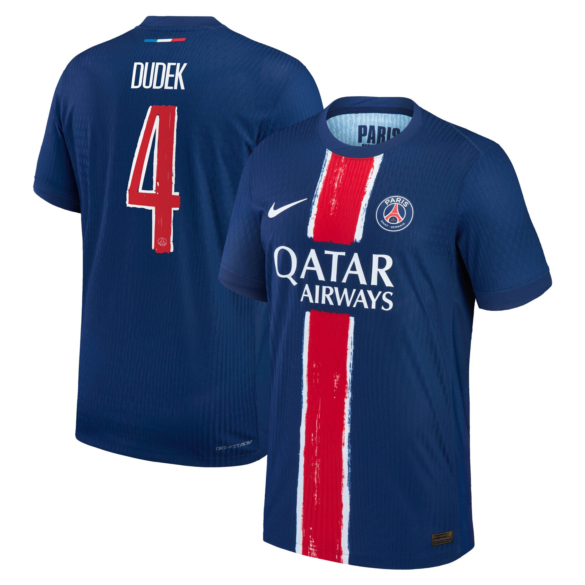 psg nike dri-fit adv home match shirt 2024-25 with dudek 4 printing Kits Collection | Shop PSG Gear
