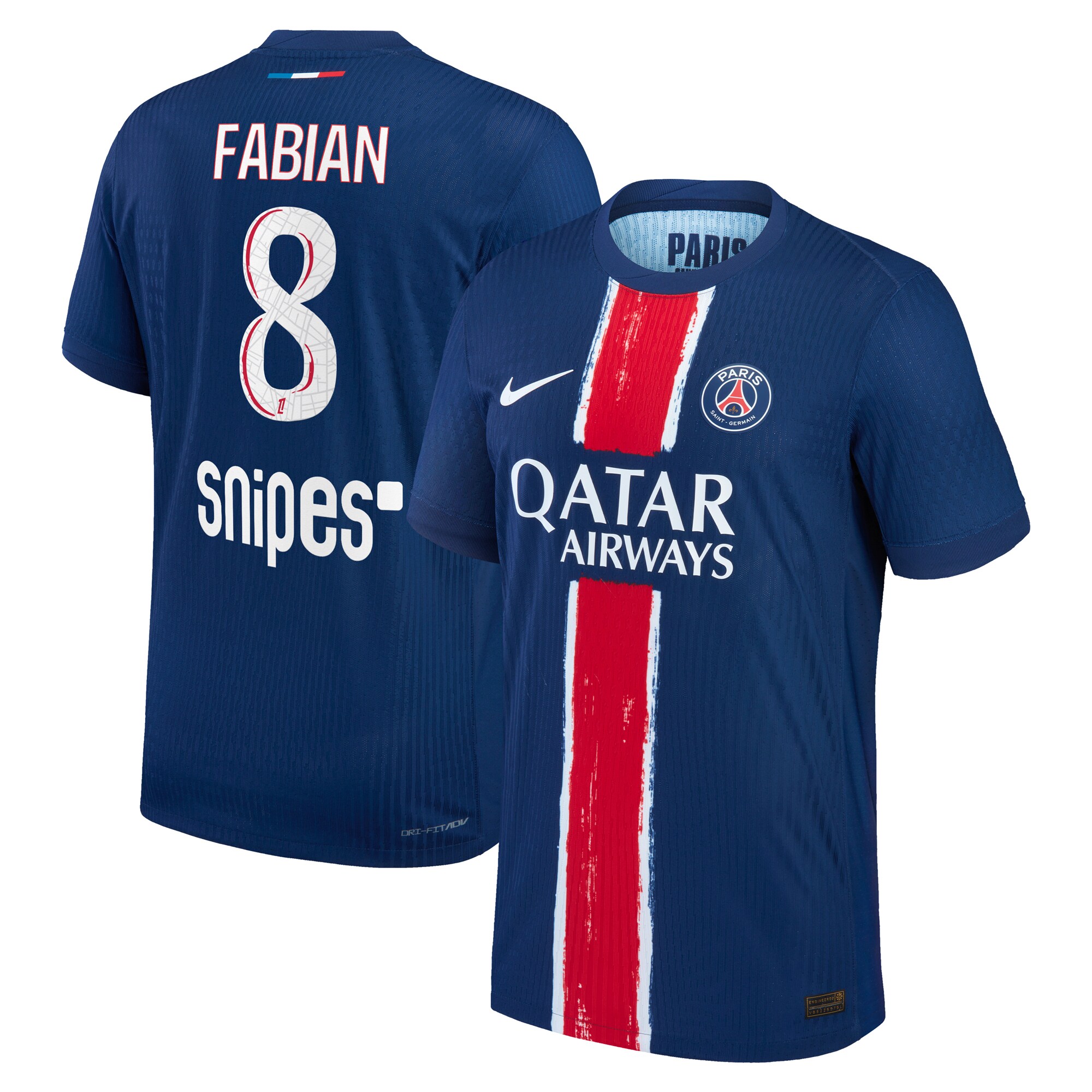 psg nike dri-fit adv home match shirt 2024-25 with fabian 8 printing Kits Collection | Shop PSG Gear