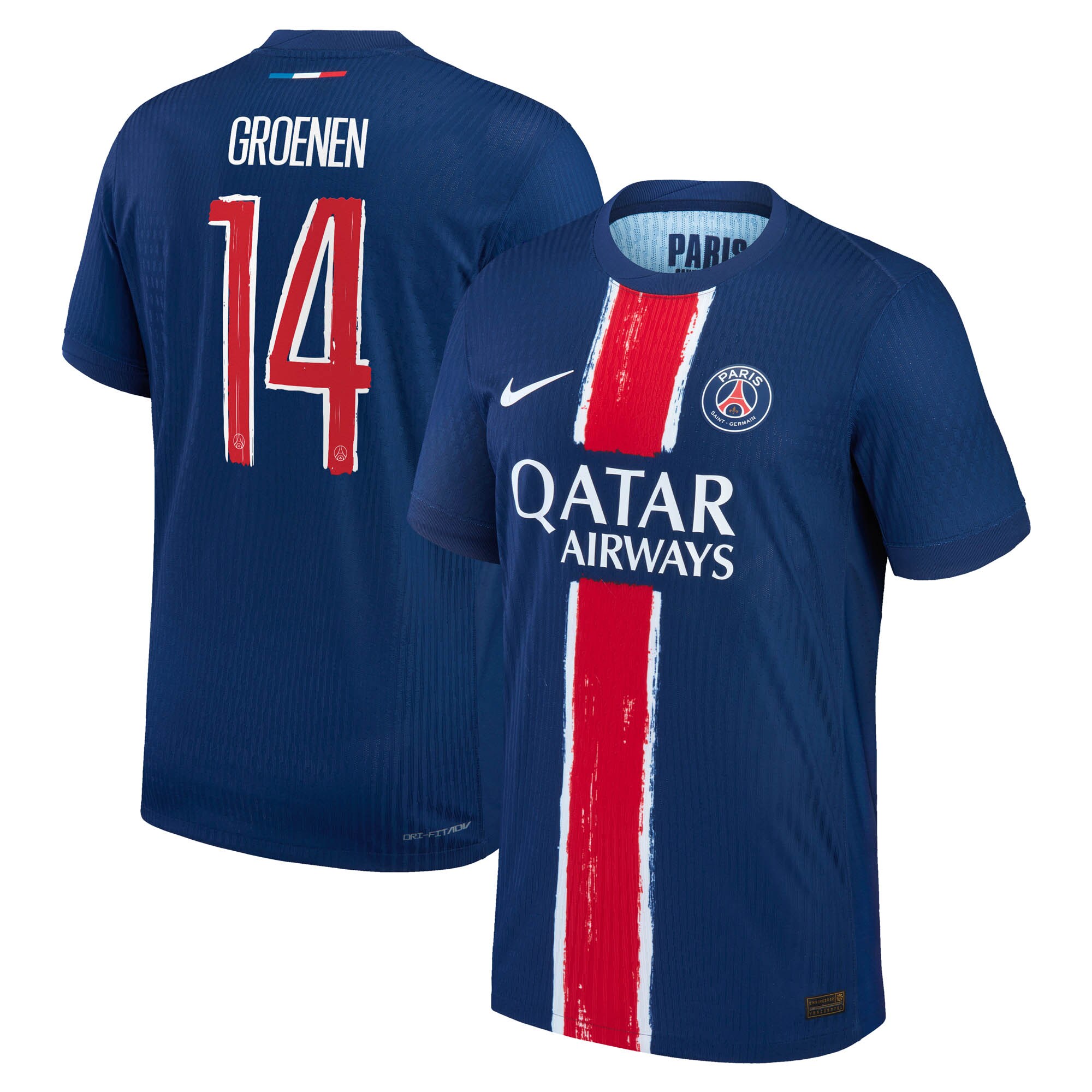 psg nike dri-fit adv home match shirt 2024-25 with groenen 14 printing Kits Collection | Shop PSG Gear
