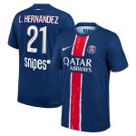 psg nike dri-fit adv home match shirt 2024-25 with l.hernandez 21 printing Kits Collection | Shop PSG Gear