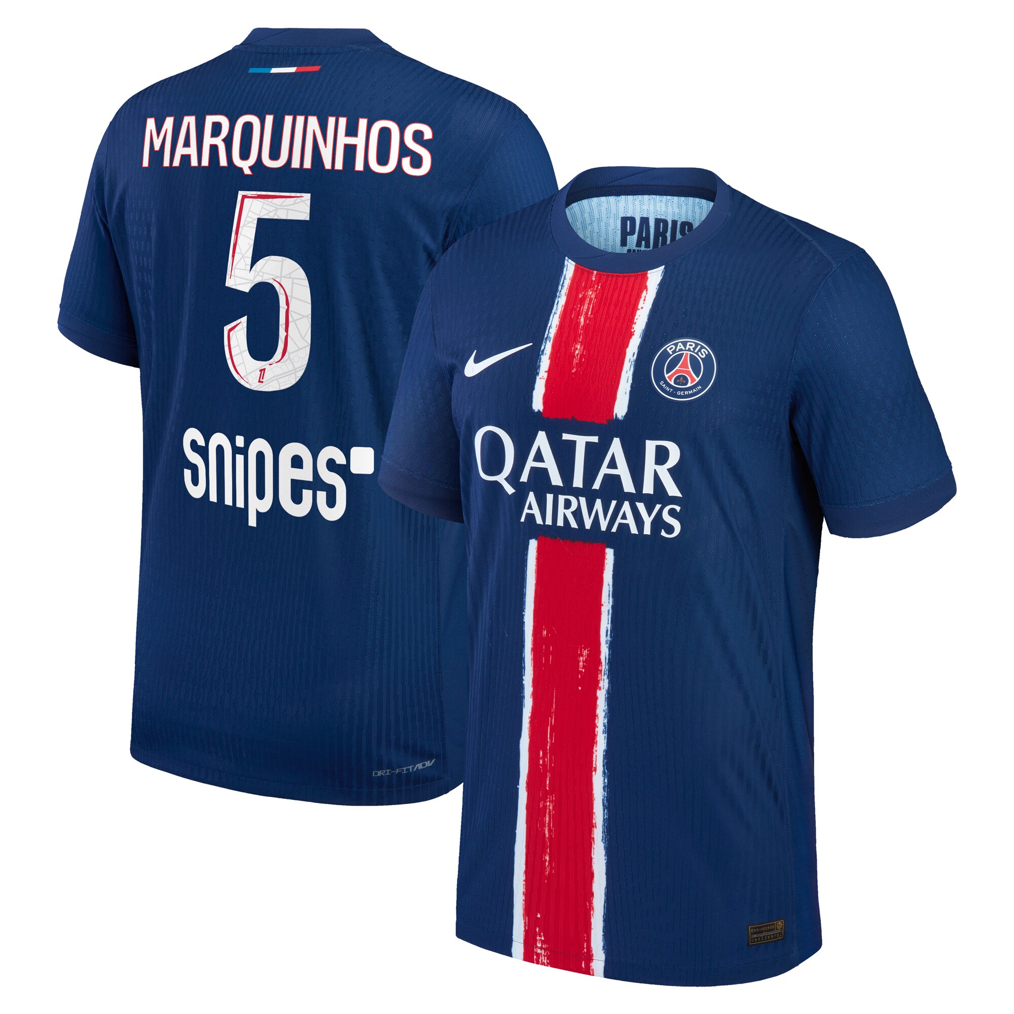 psg nike dri-fit adv home match shirt 2024-25 with marquinhos 5 printing Kits Collection | Shop PSG Gear