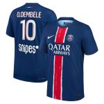 psg nike dri-fit adv home match shirt 2024-25 with o.dembele 10 printing Kits Collection | Shop PSG Gear