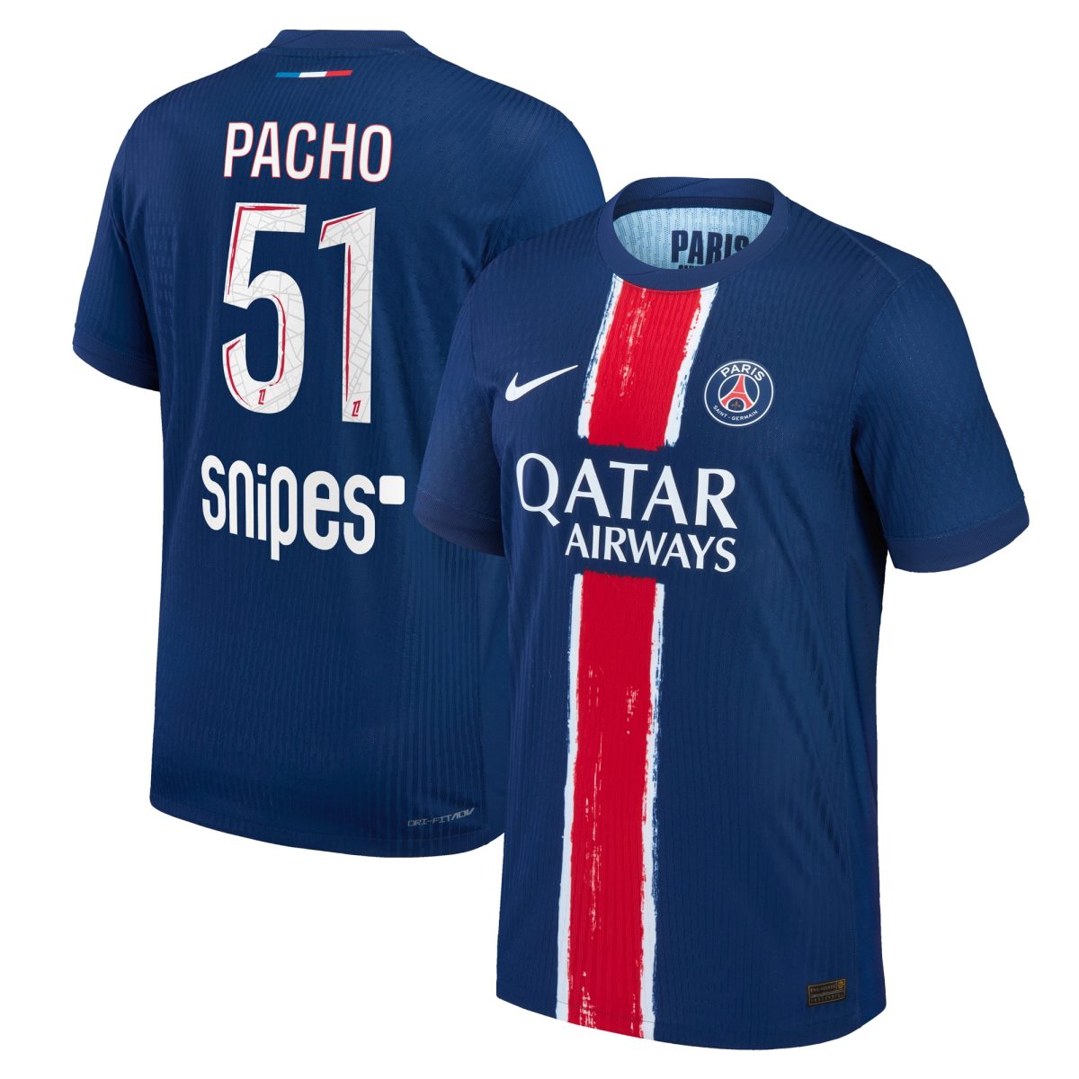psg nike dri-fit adv home match shirt 2024-25 with pacho 51 printing Kits Collection | Shop PSG Gear