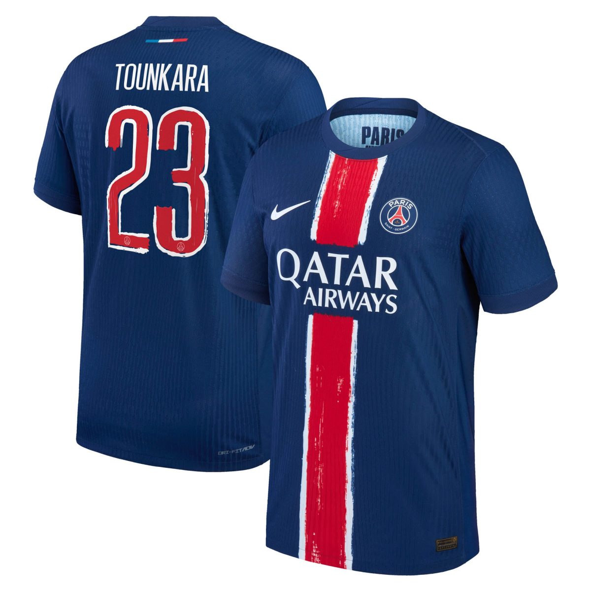 psg nike dri-fit adv home match shirt 2024-25 with tounkara 23 printing Kits Collection | Shop PSG Gear