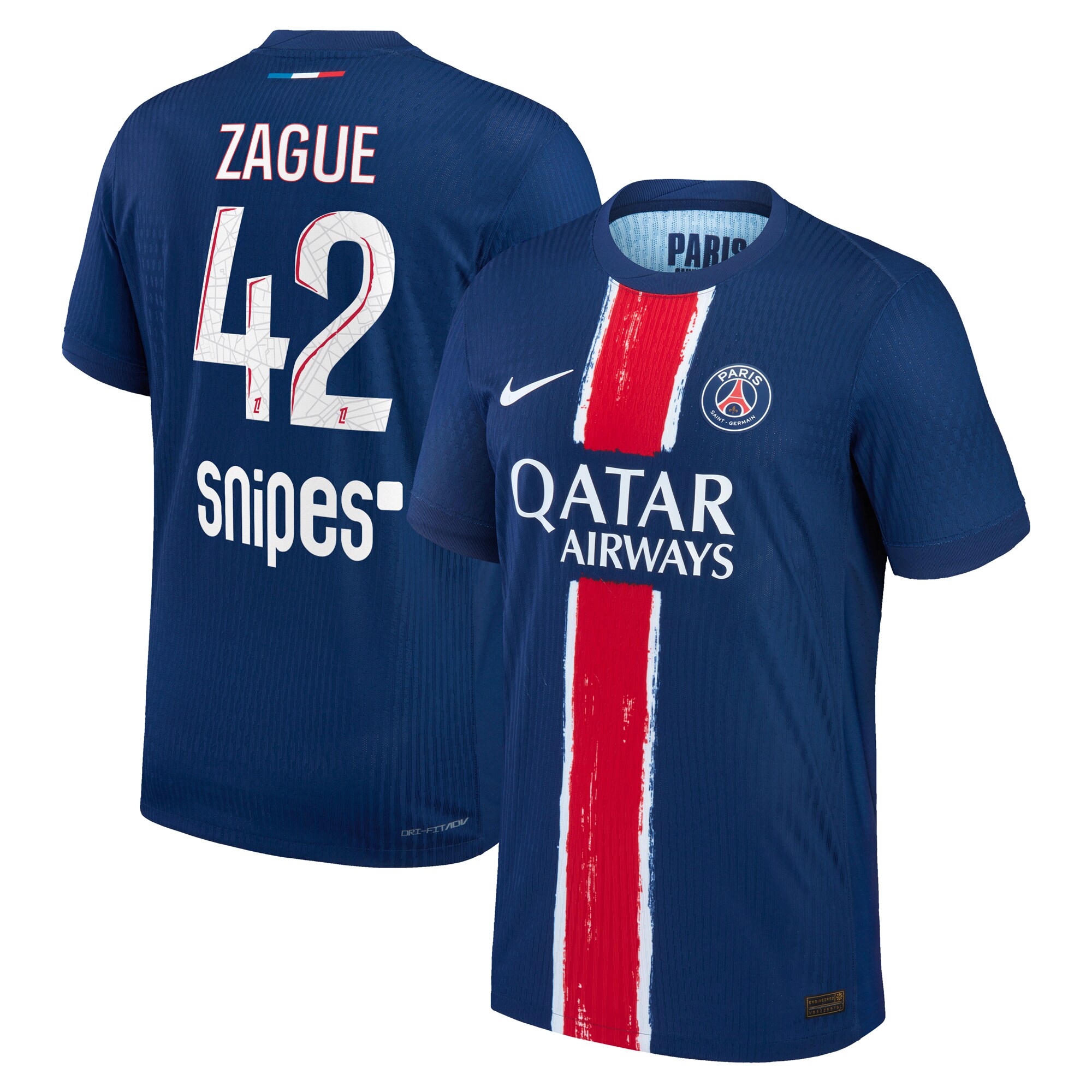 psg nike dri-fit adv home match shirt 2024-25 with zague 42 printing Kits Collection | Shop PSG Gear