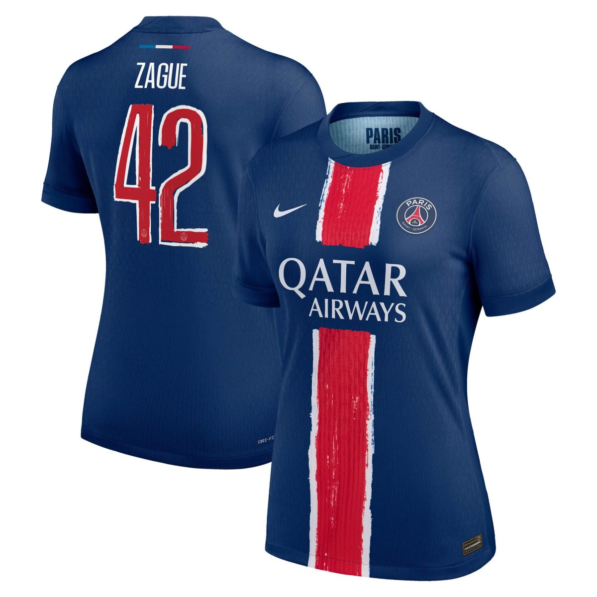 psg nike dri-fit adv home match shirt 2024-25 – womens with cup printing zague 42 Kits Collection | Shop PSG Gear