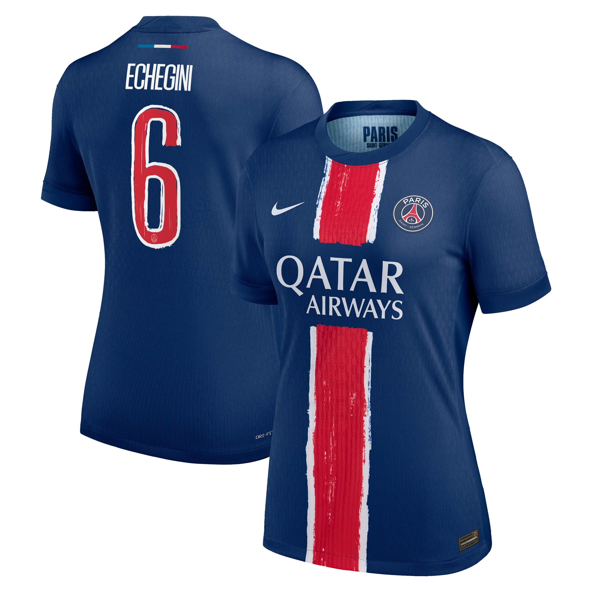 psg nike dri-fit adv home match shirt 2024-25 – womens with echegini 6 printing Kits Collection | Shop PSG Gear