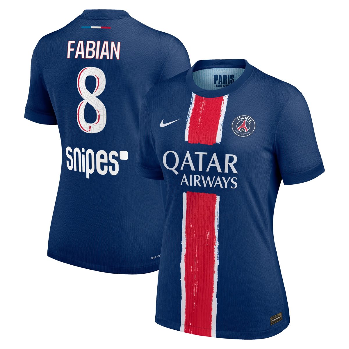 psg nike dri-fit adv home match shirt 2024-25 – womens with fabian 8 printing Kits Collection | Shop PSG Gear