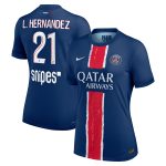 psg nike dri-fit adv home match shirt 2024-25 – womens with l.hernandez 21 printing Kits Collection | Shop PSG Gear