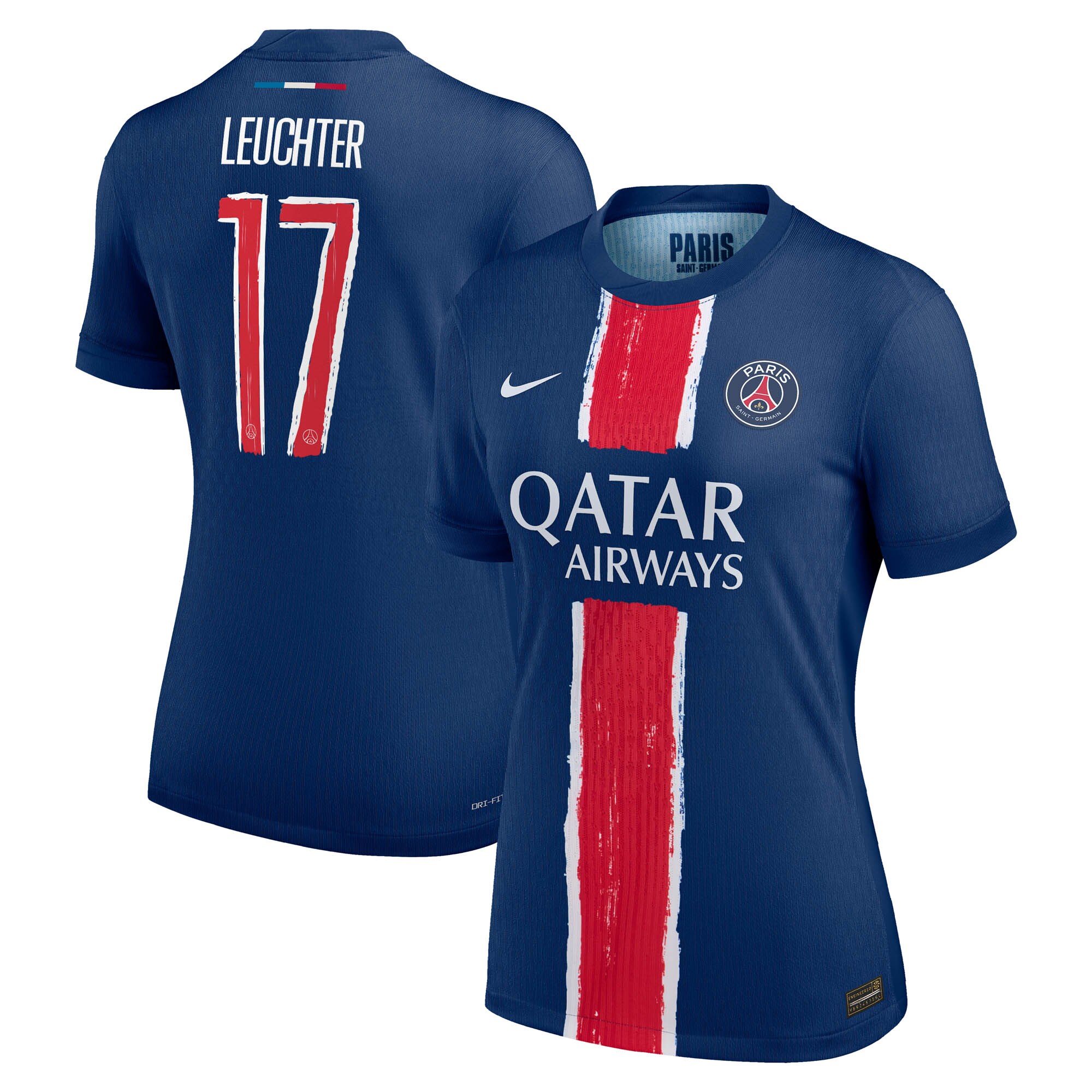 psg nike dri-fit adv home match shirt 2024-25 – womens with leuchter 17 printing Kits Collection | Shop PSG Gear
