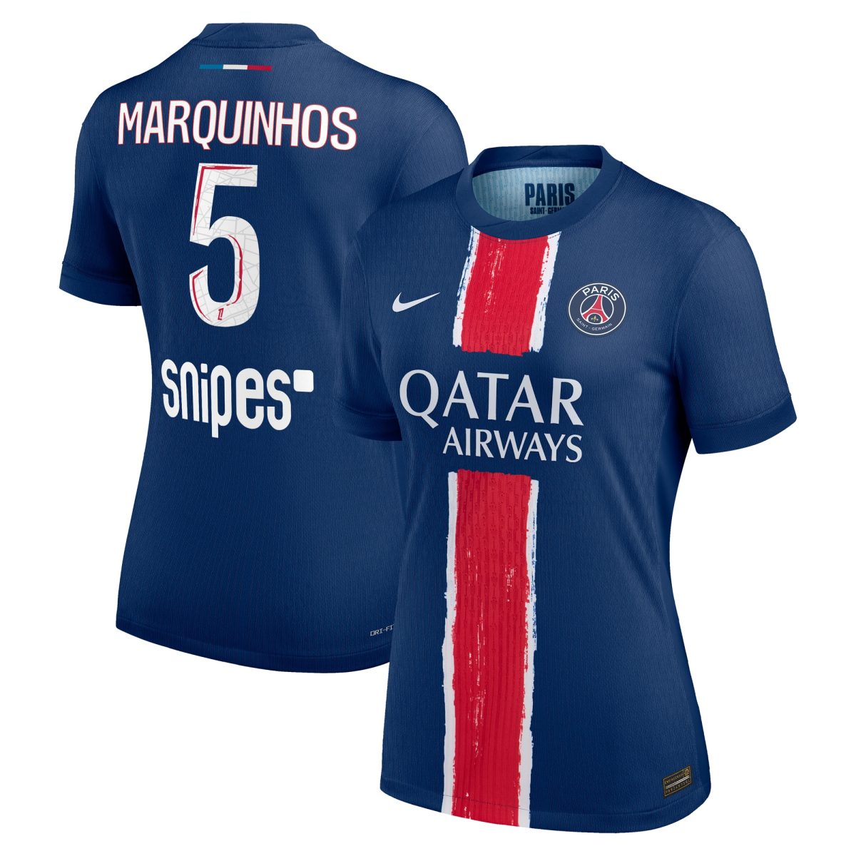 psg nike dri-fit adv home match shirt 2024-25 – womens with marquinhos 5 printing Kits Collection | Shop PSG Gear