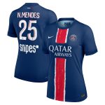 psg nike dri-fit adv home match shirt 2024-25 – womens with n.mendes 25 printing Kits Collection | Shop PSG Gear