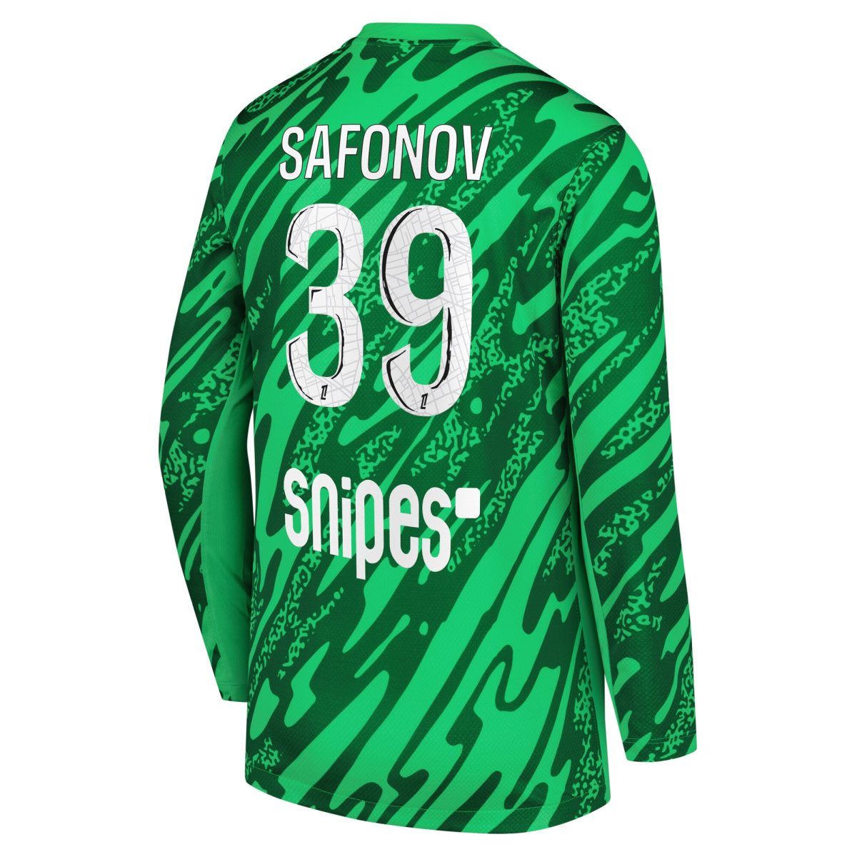 psg nike goalkeeper stadium shirt 2024-25 – kids with safonov 39 printing Kits Collection | Shop PSG Gear