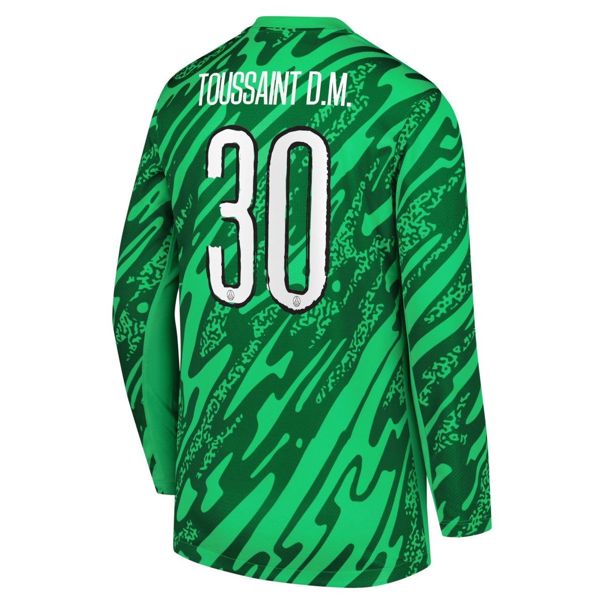 psg nike goalkeeper stadium shirt 2024-25 – kids with toussaint d.m 30 printing Kits Collection | Shop PSG Gear