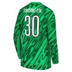psg nike goalkeeper stadium shirt 2024-25 – kids with toussaint d.m 30 printing Kits Collection | Shop PSG Gear