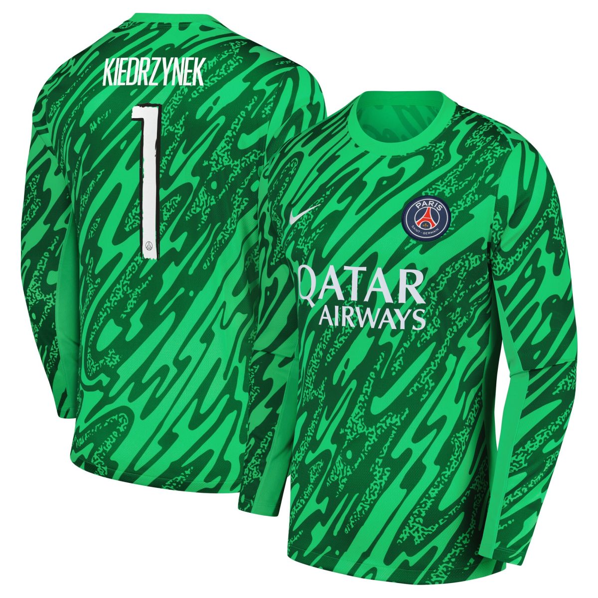 psg nike goalkeeper stadium shirt 2024-25 with kiedrzynek 1 printing Kits Collection | Shop PSG Gear