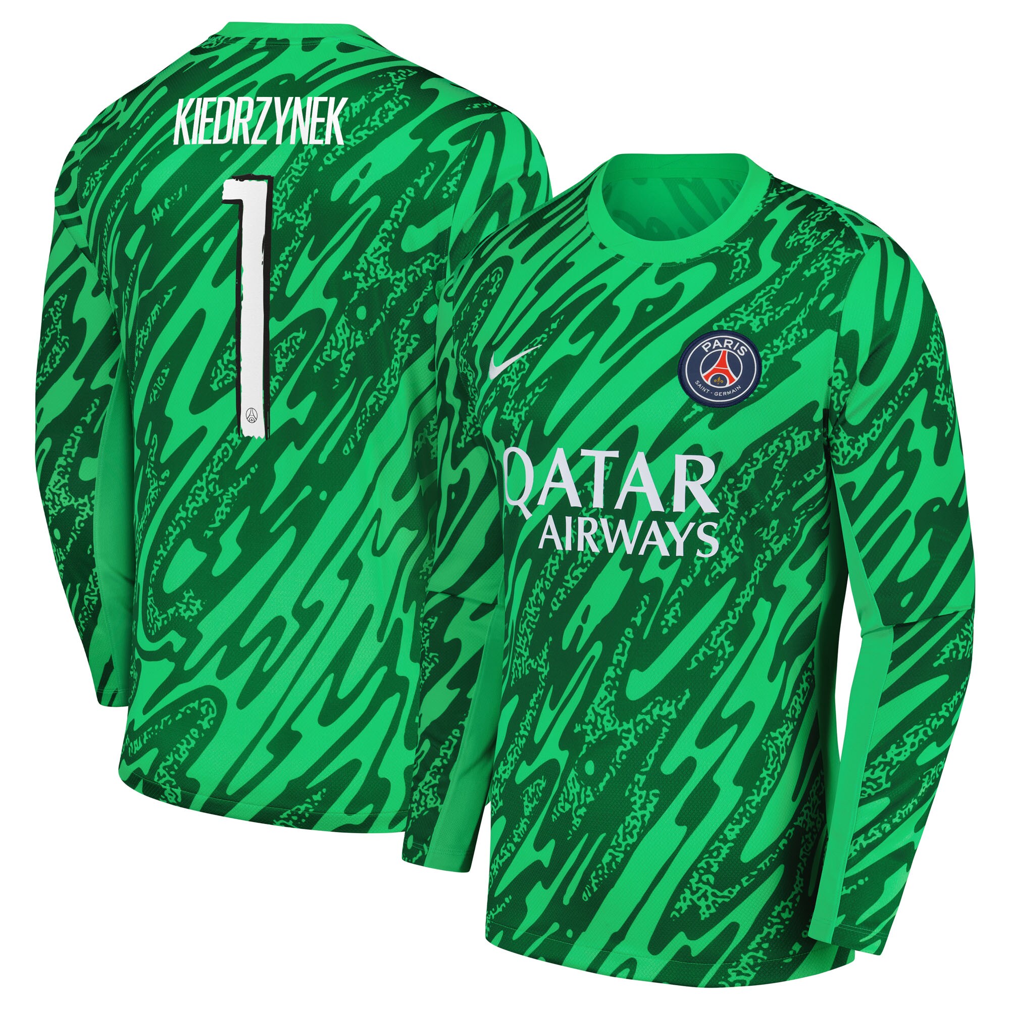 psg nike goalkeeper stadium shirt 2024-25 with kiedrzynek 1 printing Kits Collection | Shop PSG Gear