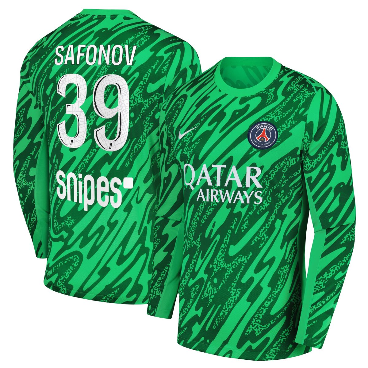 psg nike goalkeeper stadium shirt 2024-25 with safonov 39 printing Kits Collection | Shop PSG Gear