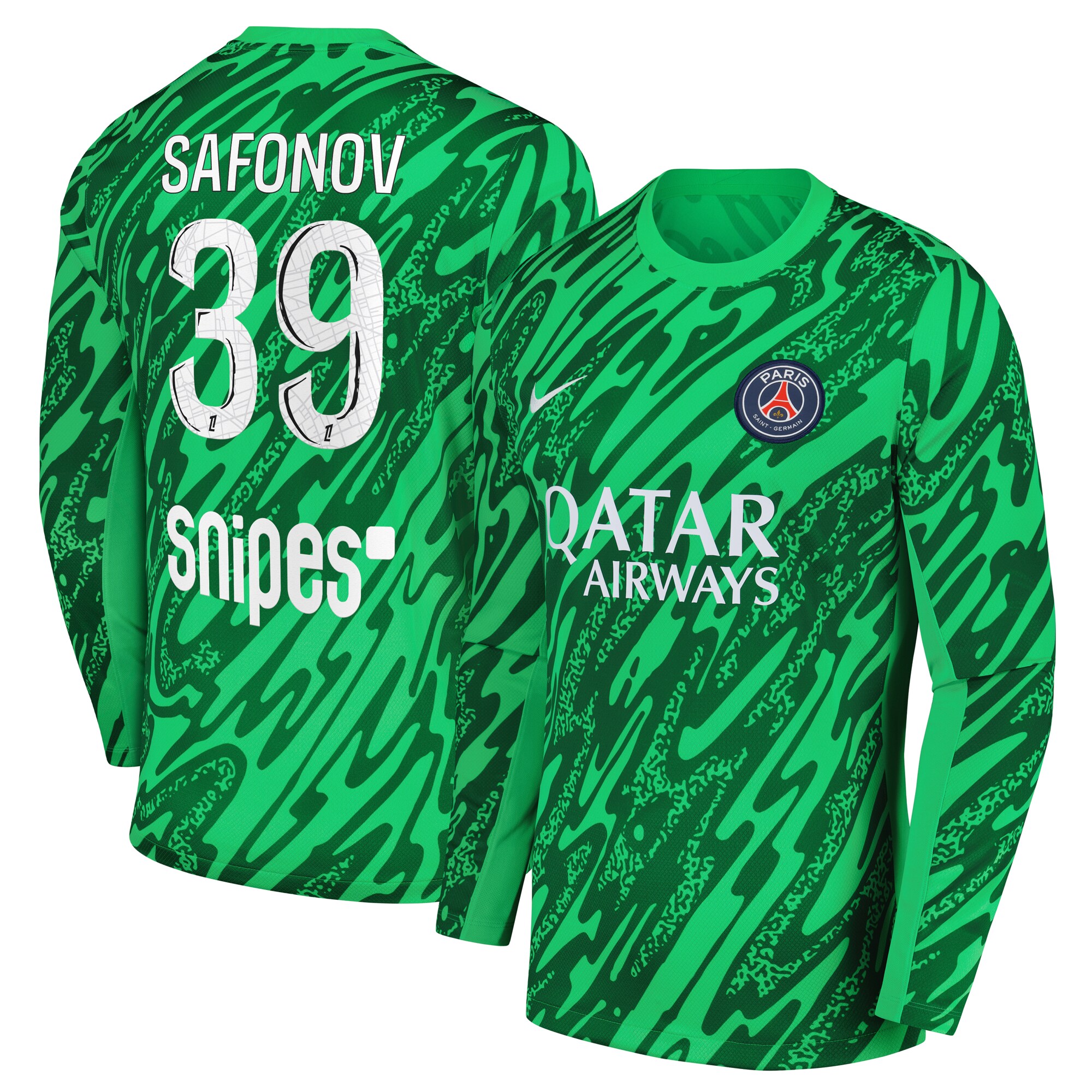 psg nike goalkeeper stadium shirt 2024-25 with safonov 39 printing Kits Collection | Shop PSG Gear