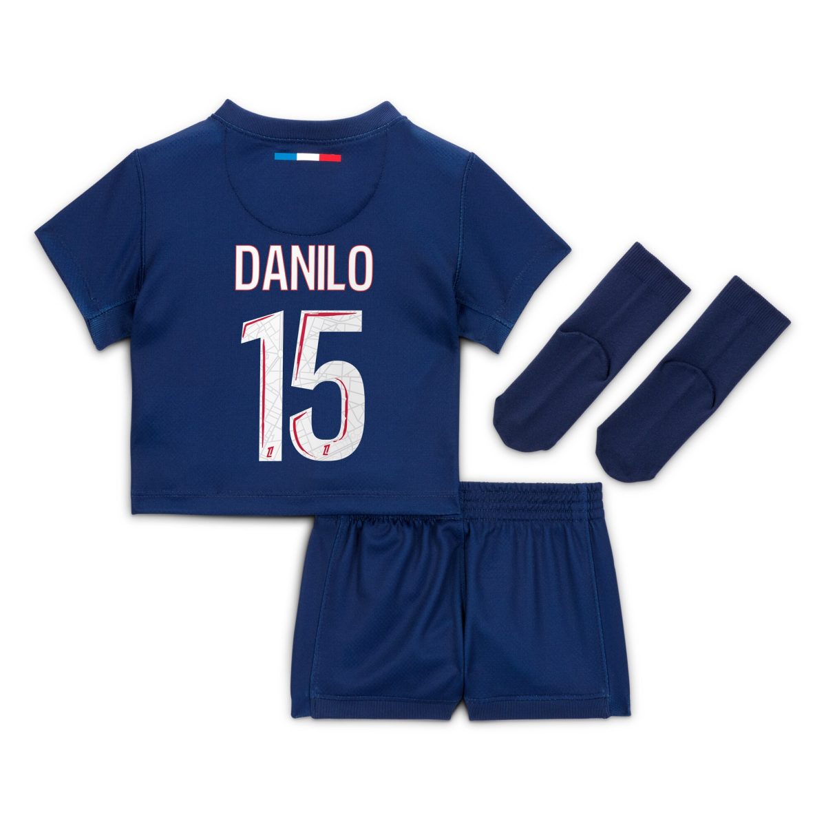 psg nike home mini kit 2024-25 – infants with danilo 15 printing Kits Collection | Shop PSG Gear