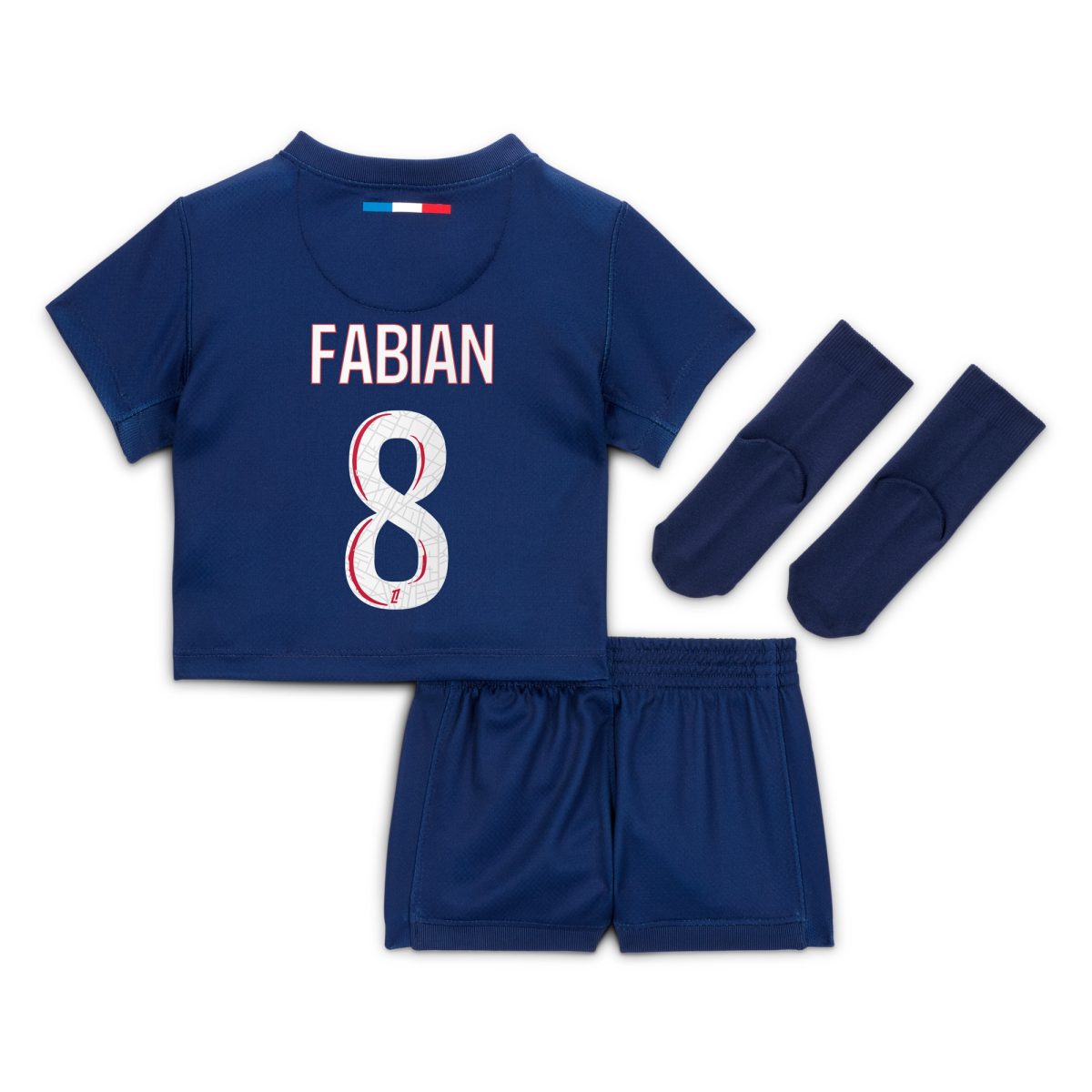 psg nike home mini kit 2024-25 – infants with fabian 8 printing Kits Collection | Shop PSG Gear