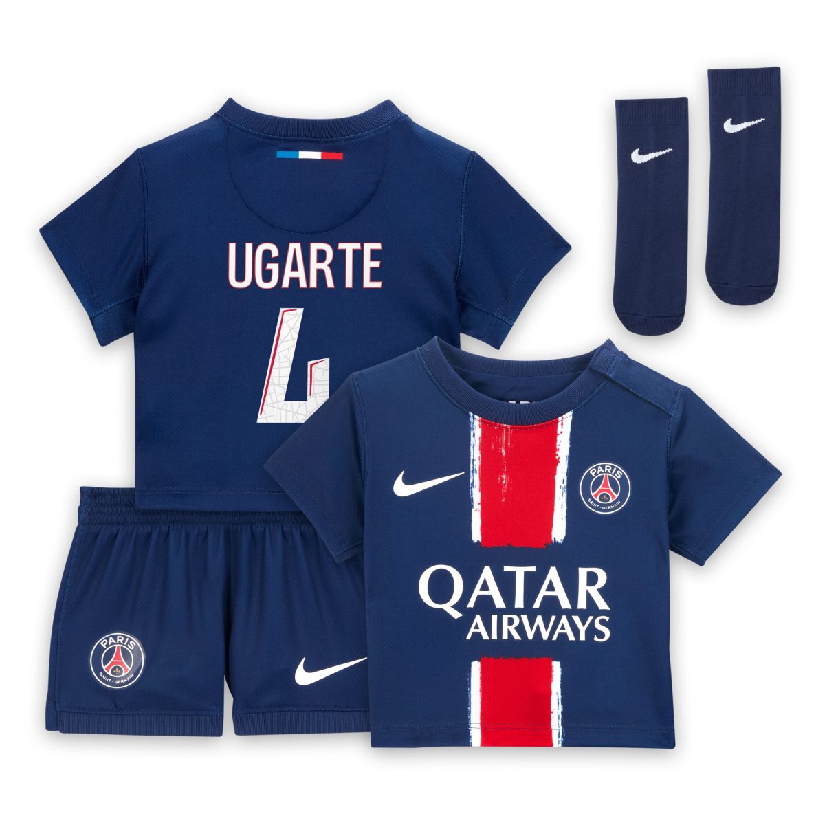 psg nike home mini kit 2024-25 – infants with ugarte 4 printing Kits Collection | Shop PSG Gear