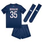 psg nike home mini kit 2024-25 – little kids with beraldo 35 printing Kits Collection | Shop PSG Gear