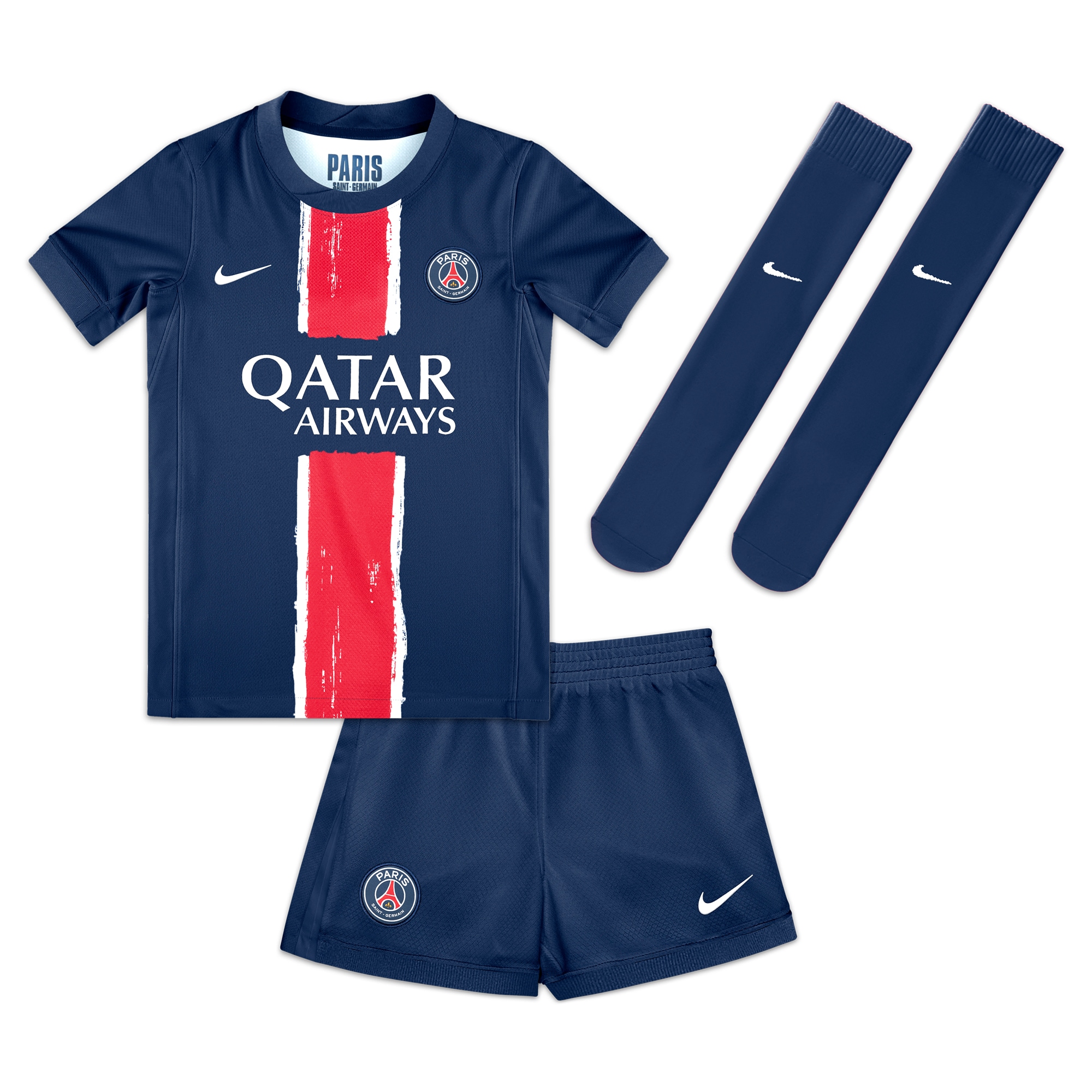psg nike home mini kit 2024-25 – little kids with danilo 15 printing Kits Collection | Shop PSG Gear