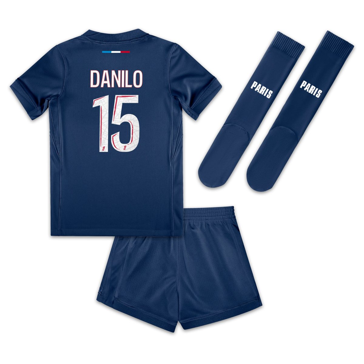 psg nike home mini kit 2024-25 – little kids with danilo 15 printing Kits Collection | Shop PSG Gear