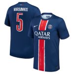 psg nike home stadium shirt 2024-25 – kids with cup printing marquinhos 5 Kits Collection | Shop PSG Gear