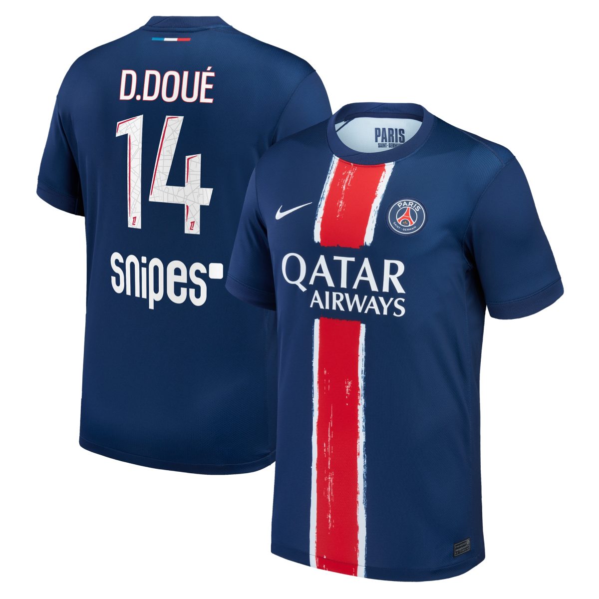 psg nike home stadium shirt 2024-25 – kids with d.doue 14 printing Kits Collection | Shop PSG Gear