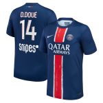 psg nike home stadium shirt 2024-25 – kids with d.doue 14 printing Kits Collection | Shop PSG Gear
