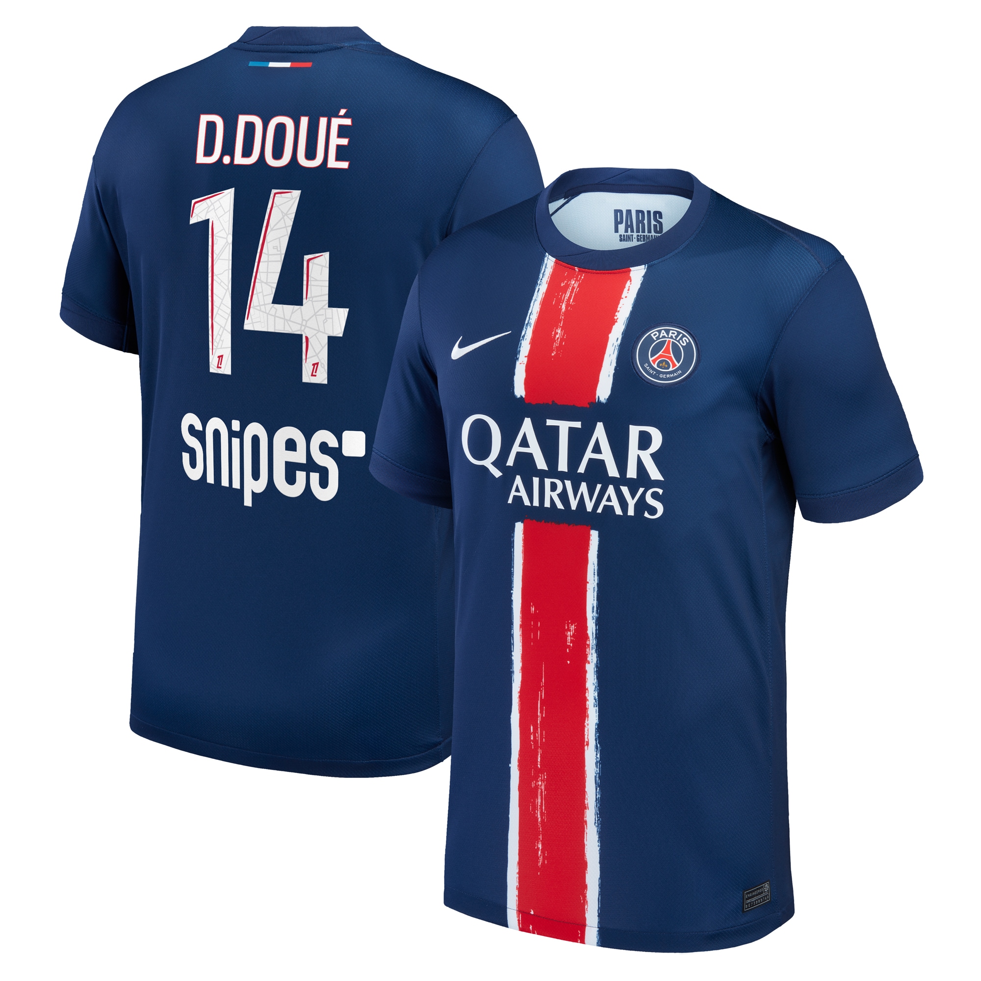 psg nike home stadium shirt 2024-25 – kids with d.doue 14 printing Kits Collection | Shop PSG Gear