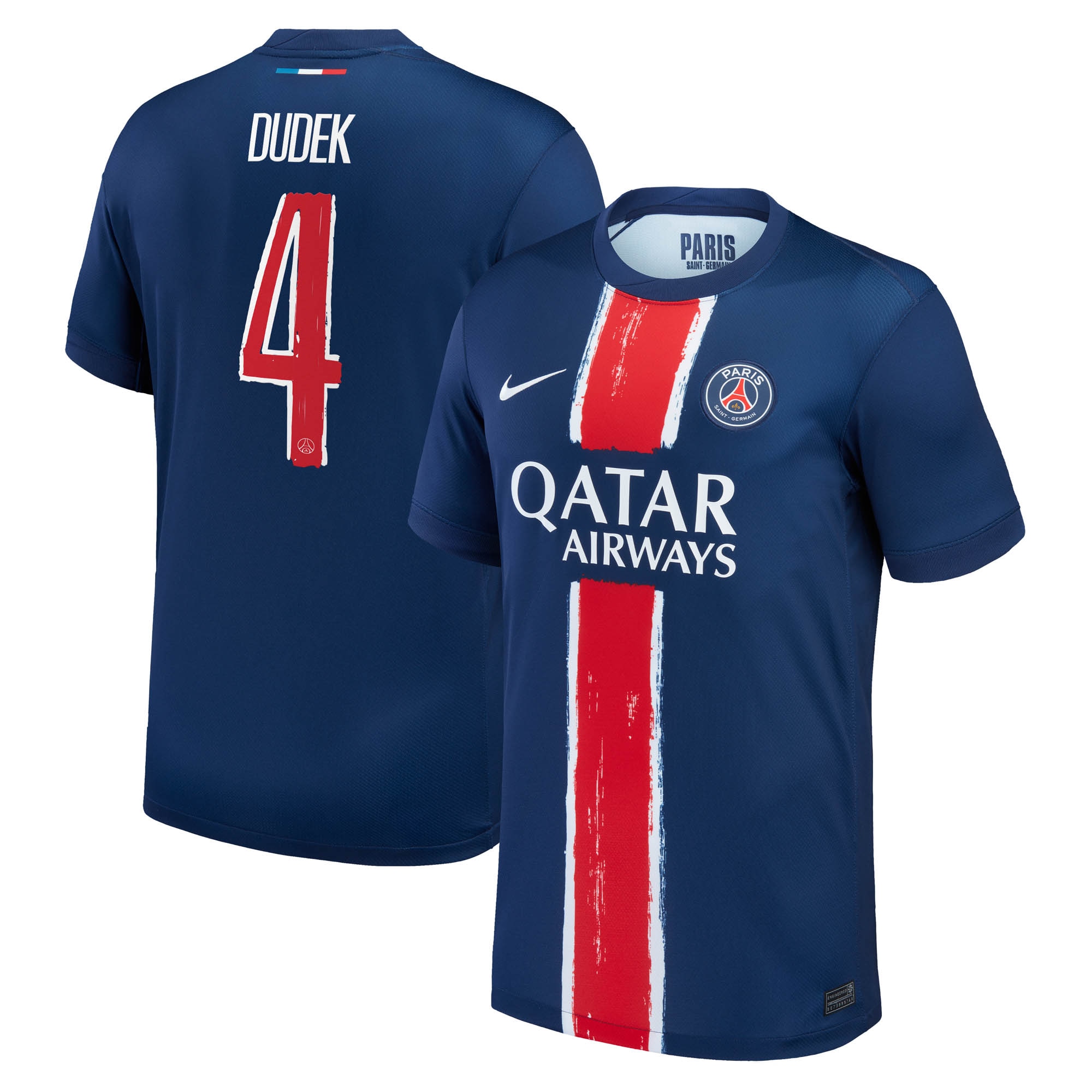 psg nike home stadium shirt 2024-25 – kids with dudek 4 printing Kits Collection | Shop PSG Gear