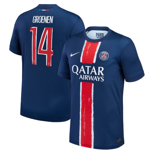 psg nike home stadium shirt 2024-25 – kids with groenen 14 printing Kits Collection | Shop PSG Gear